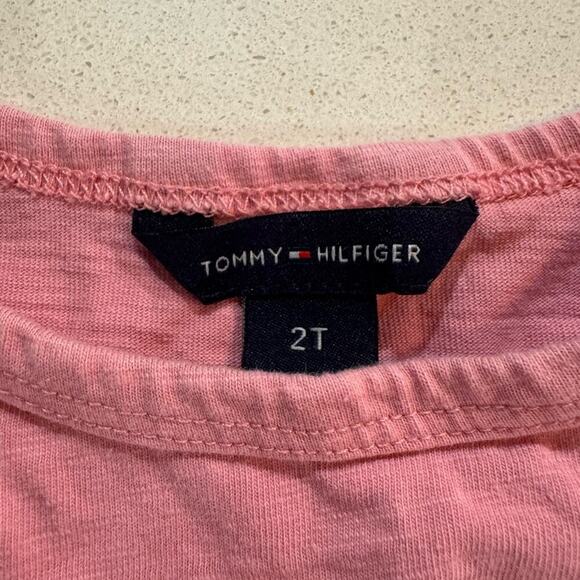 Tommy Hilfiger Toddler Pink Toddler Girl Logo Tee 2T - Picture 2 of 4